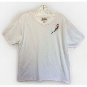 Vintage Northern Reflections L Floral Rose Embroidered T-Shirt Cottagecore